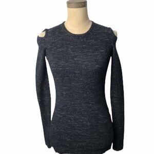 CURRENT/ELLIOTT cold shoulder space dyed sweater